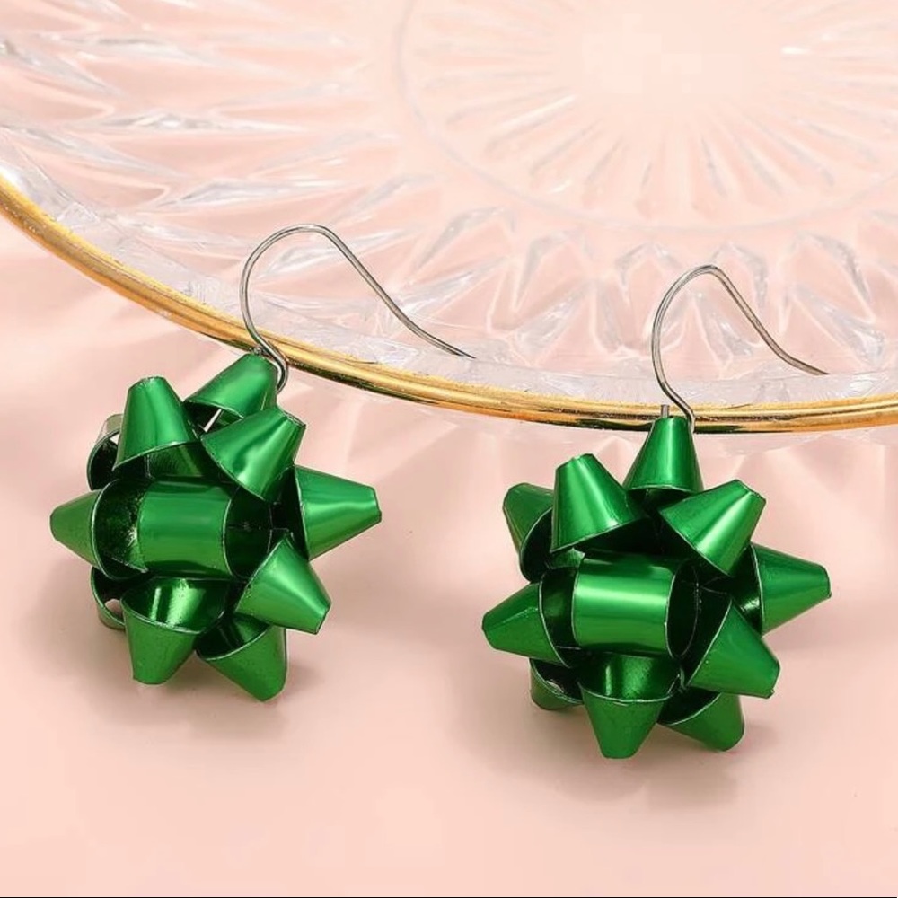 Christmas Bow Earrings